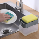 DISPENSADOR DE JABÓN COCINA X 18 UND TRANSPARENTE BLANCO