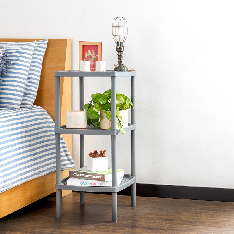 MESA CUADRADA TRES NIVELES X 6 UND CAFE