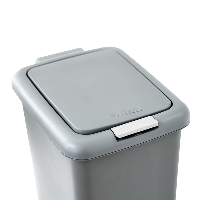 PAPELERA CLASS 30 L X 6 UND GRIS