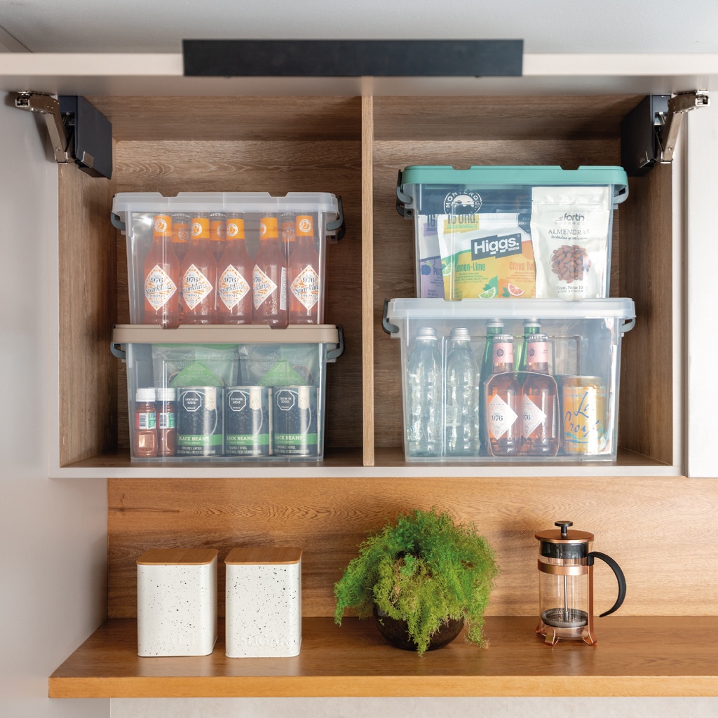 CAJA ORGANIZADORA TITÁN 21 L X 12 UND NUDE