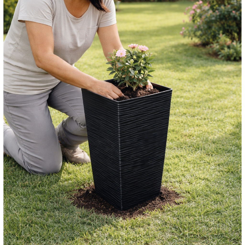 MATERO IMPERIAL ALTO 45 CM X 12 UND NEGRO