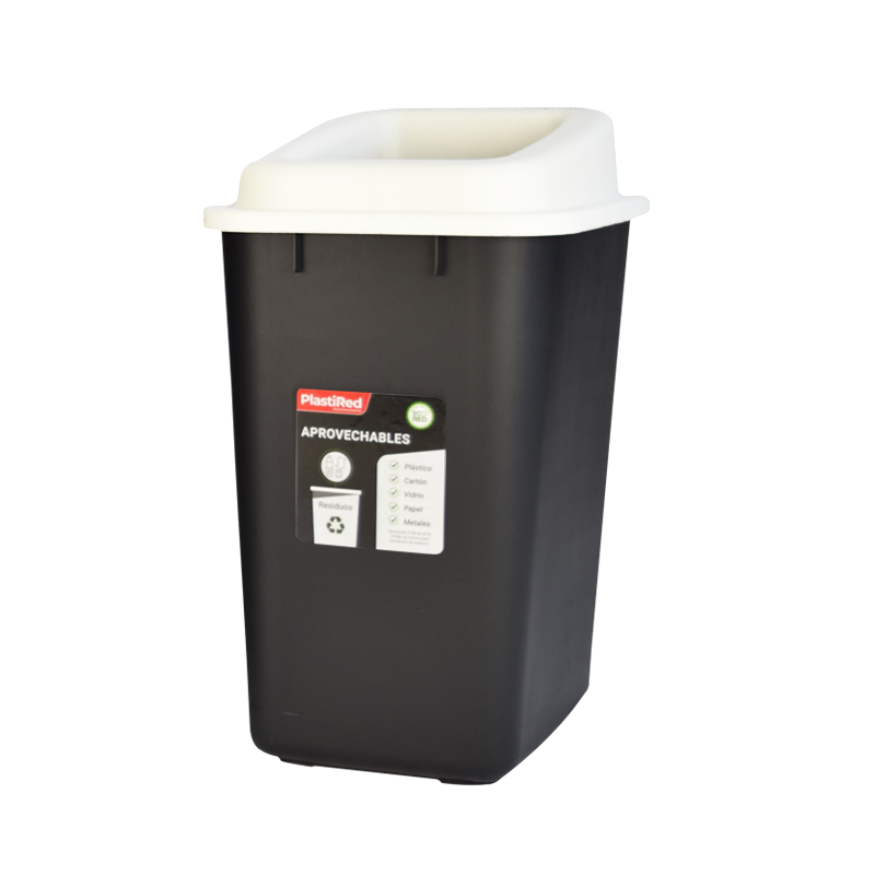 PAPELERA CONFORT INSTITUCIONAL 40 L X 12 UND BLANCO