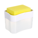 DISPENSADOR DE JABÓN COCINA X 18 UND TRANSPARENTE BLANCO﻿