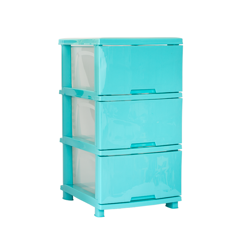 MUEBLE ORGANIZADOR LISO X3 AZUL X 2 UND AZUL PASTEL