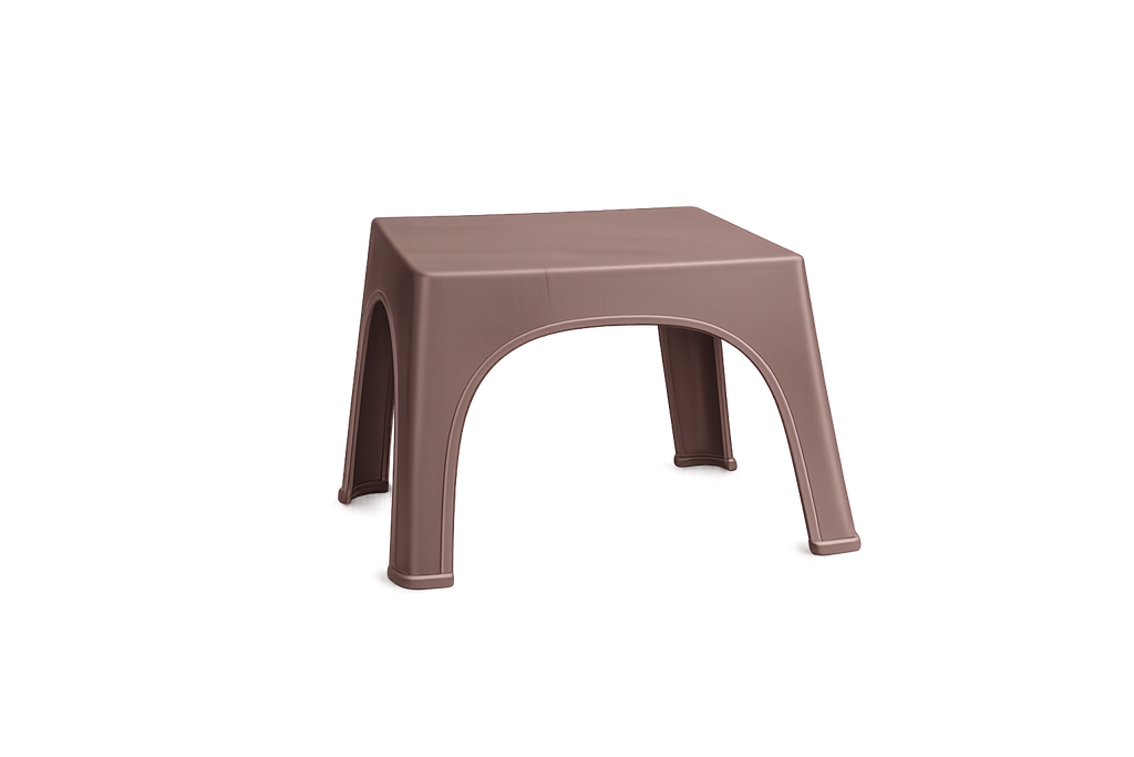 MESA AUXILIAR CUADRADA MINIMAL X 8 UND NUDE