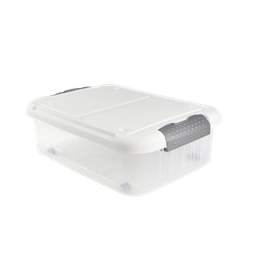 [01702/BLANCO] CAJA BAJOCAMA ARMONY 45 L X 6 UND TRANSPARENTE BLANCO