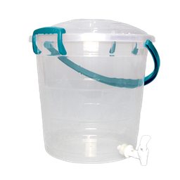 [06679/AZUL] BALDE FANTASIA C/CANILLA 15 L X 12 UND TRANSPARENTE AZUL