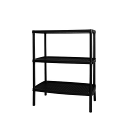 [08550/NEGRO] MESA RECTANGULAR TRES NIVELES X 6 UND NEGRO