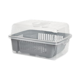 [02444/GRIS] ﻿ESCURRIDOR MEGAUTIL CON TAPA X 6 UND GRIS﻿