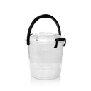 BALDE FANTASIA 10 L X 12 UND TRANSPARENTE NEGRO