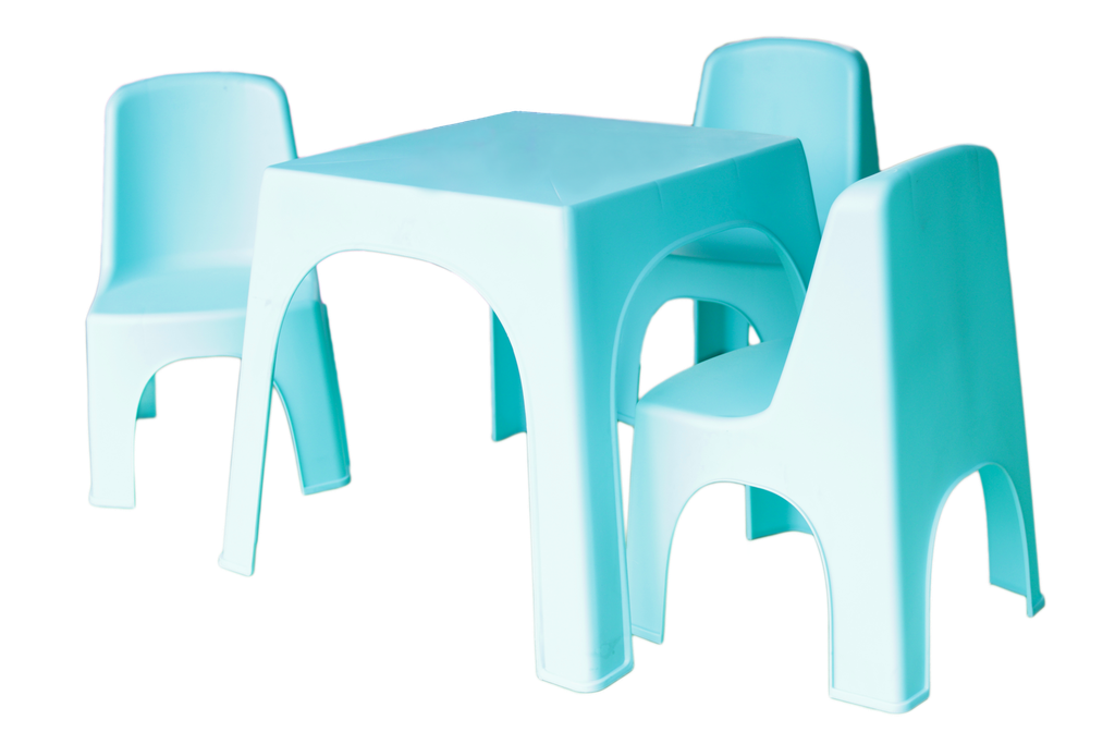 MESA INFANTIL MINIKIN X 8 UND AZUL