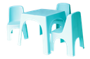 MESA INFANTIL MINIKIN X 8 UND AZUL