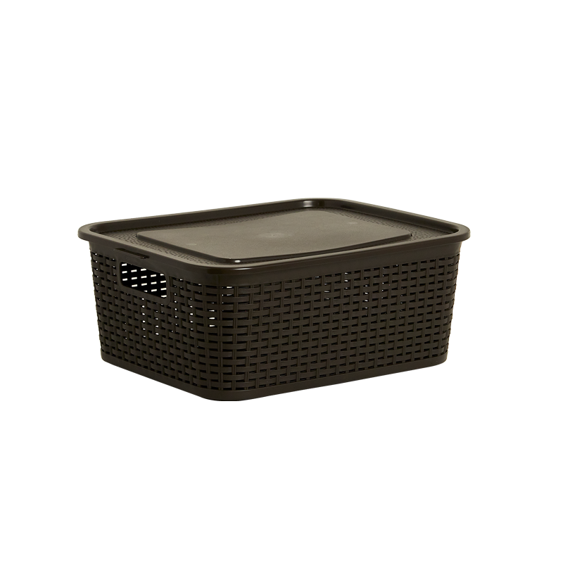 CANASTA RATTAN ECORED 8 L X 12 UND CAFE