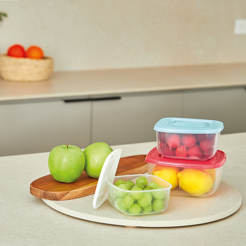 CONTENEDOR MULTIUSOS CUADRADO SET X3 X 36 UND