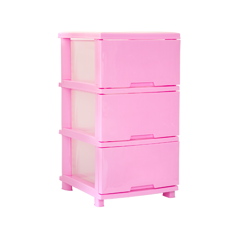 MUEBLE ORGANIZADOR LISO X3 ROSADO X 2 UND ROSA PASTEL