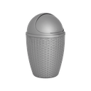 PAPELERA RATTAN POLAR X 15 UND GRIS