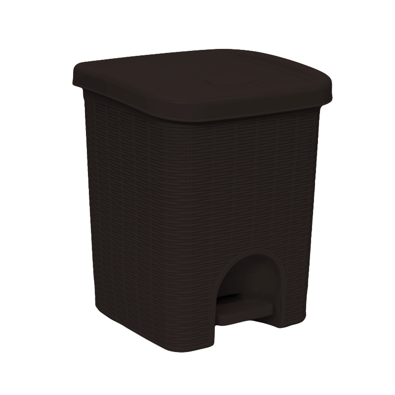 PAPELERA MIMBRE 20 L X 10 UND CAFÉ