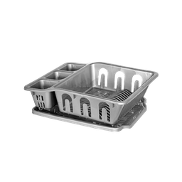 [02451/GRIS] PLATERO CON BANDEJA STELLAR X 12 UND GRIS