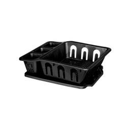 [02450/NEGRO] PLATERO CON BANDEJA STELLAR X 12 UND NEGRO